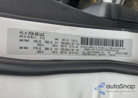 2015 Dodge Durango Ssv из США, поврежденный, VIN 1C4SDJFT2FC843497